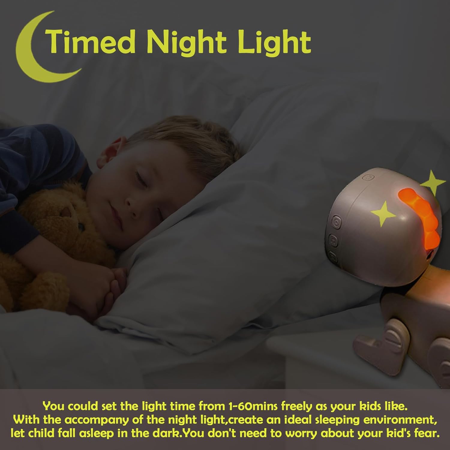 Dynamic Dinosaur Alarm Clock for Kids Green