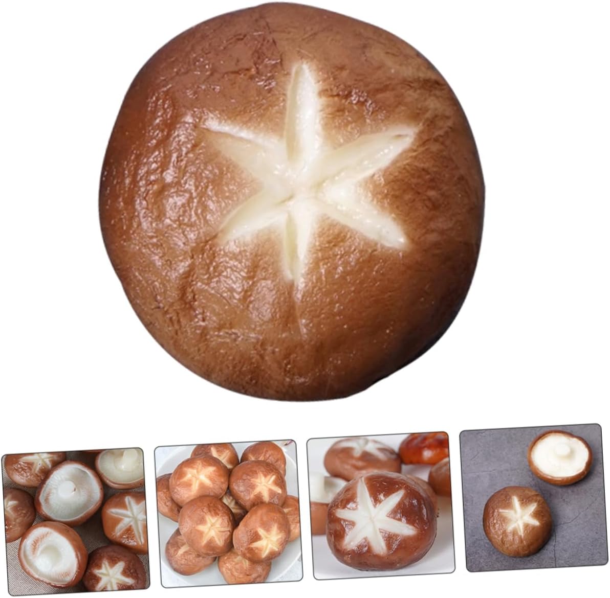 5pcs Fake Shiitake Mushroom Models for Photography Props