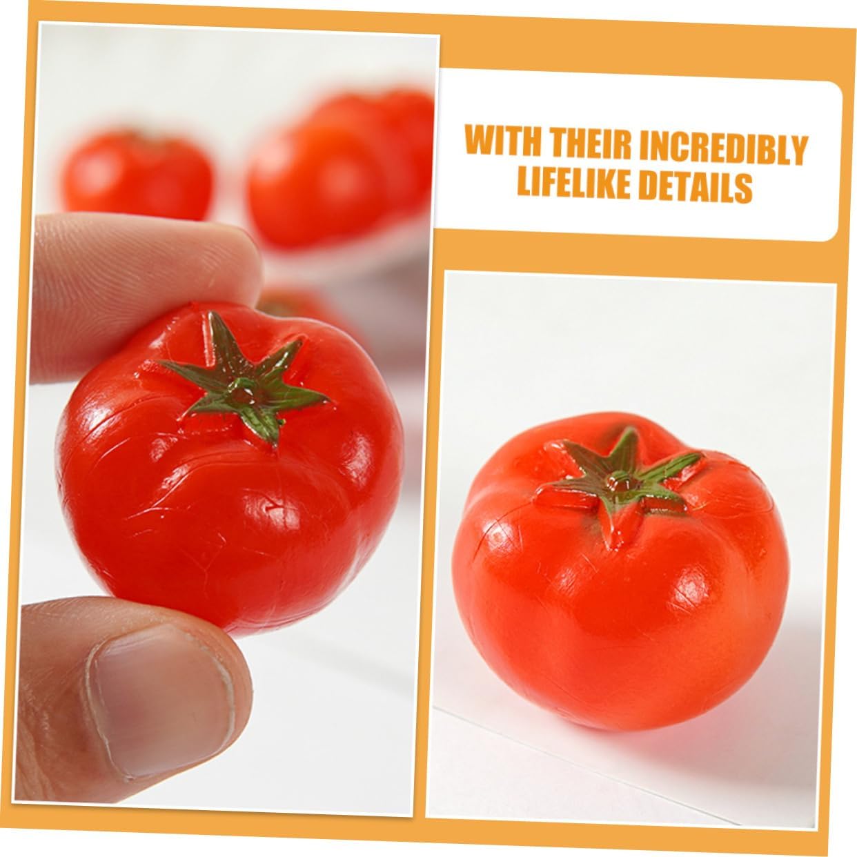 PRETYZOOM 6pcs Realistic Artificial Tomato Props