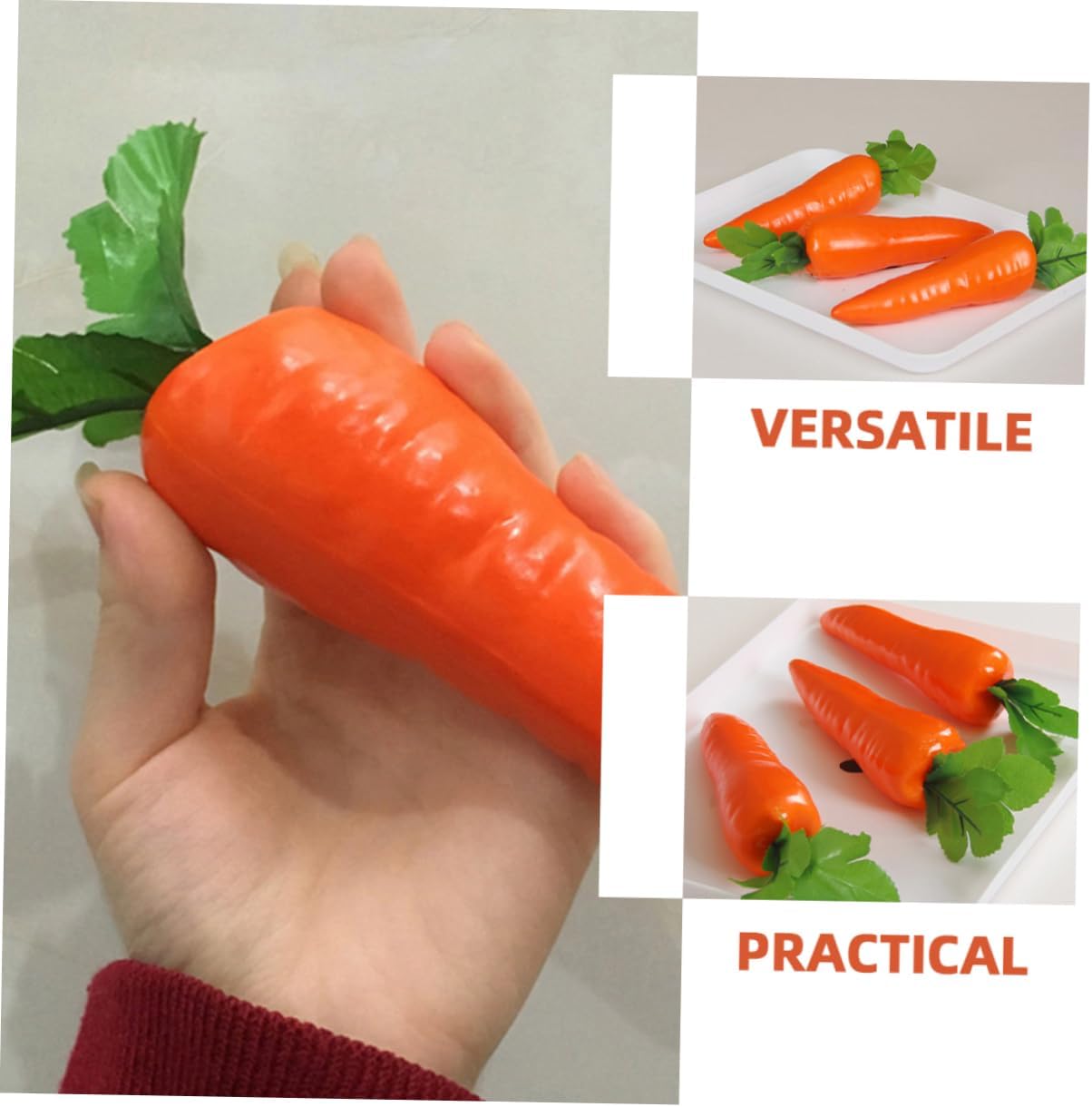 12Pcs Realistic Carrot Models for Party Decorations