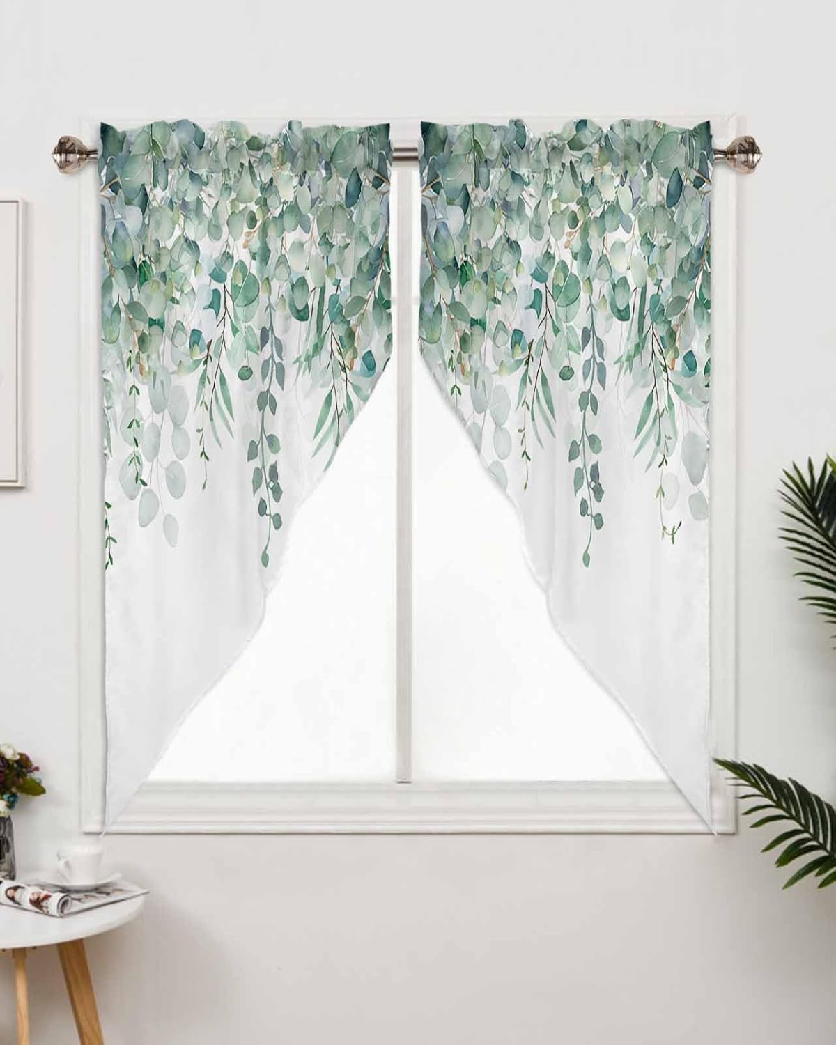 TweetyBed Sage Green Eucalyptus Swag Valance