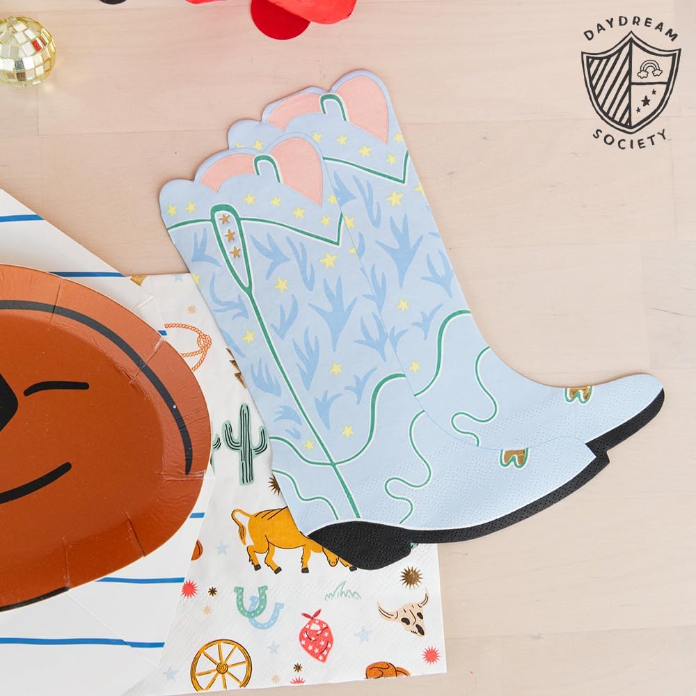 Yeehaw Large Boot Napkins - Pack of 16