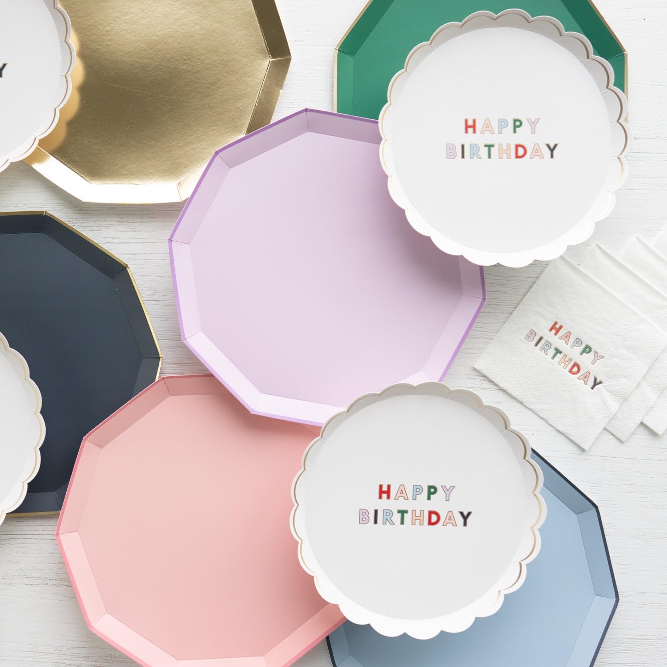 Lilac Purple Paper Plates 105 Inch Pack of 8