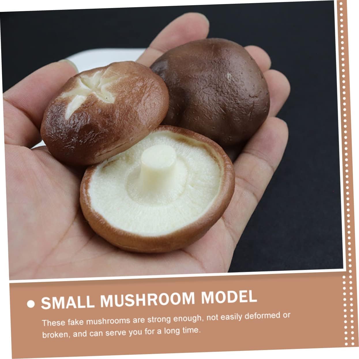 Valiclude 6Pcs Decorative Fake Mushroom Models for Photography