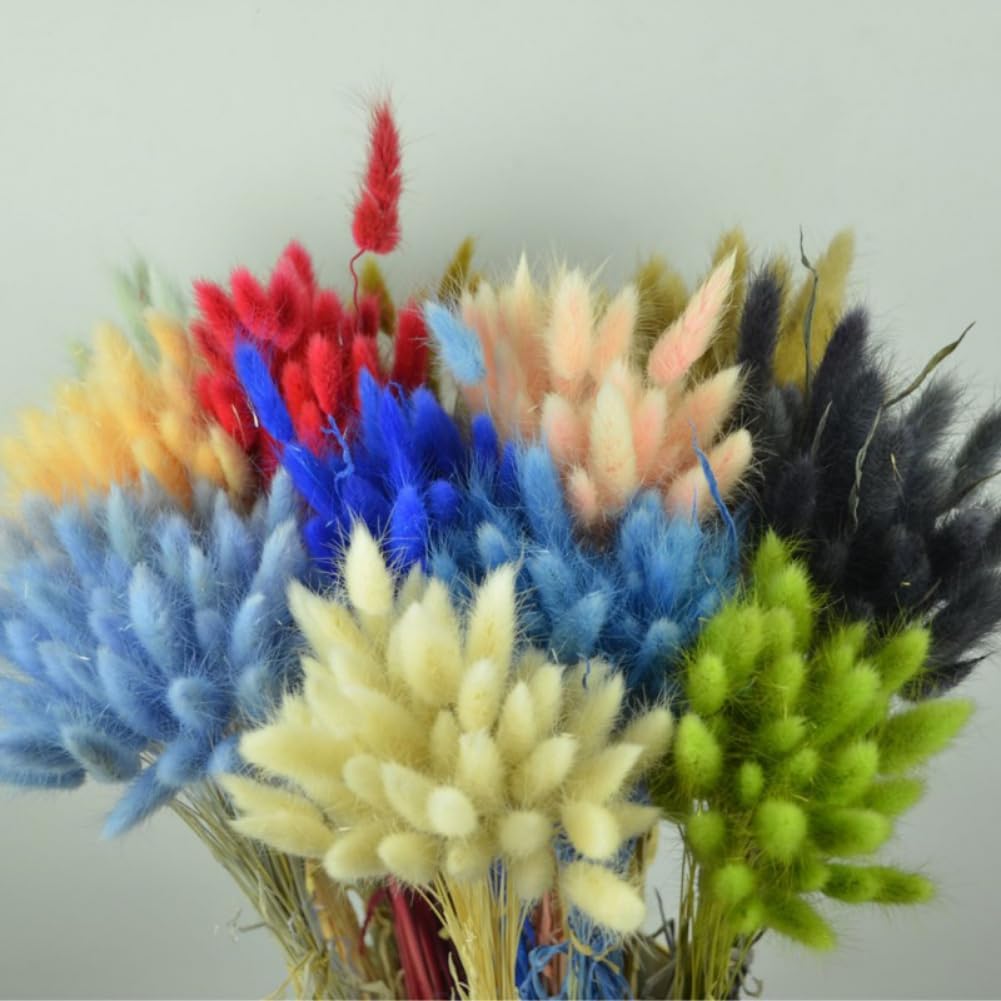 Hotfiary 150 Pcs Dried Pampas Grass Decor