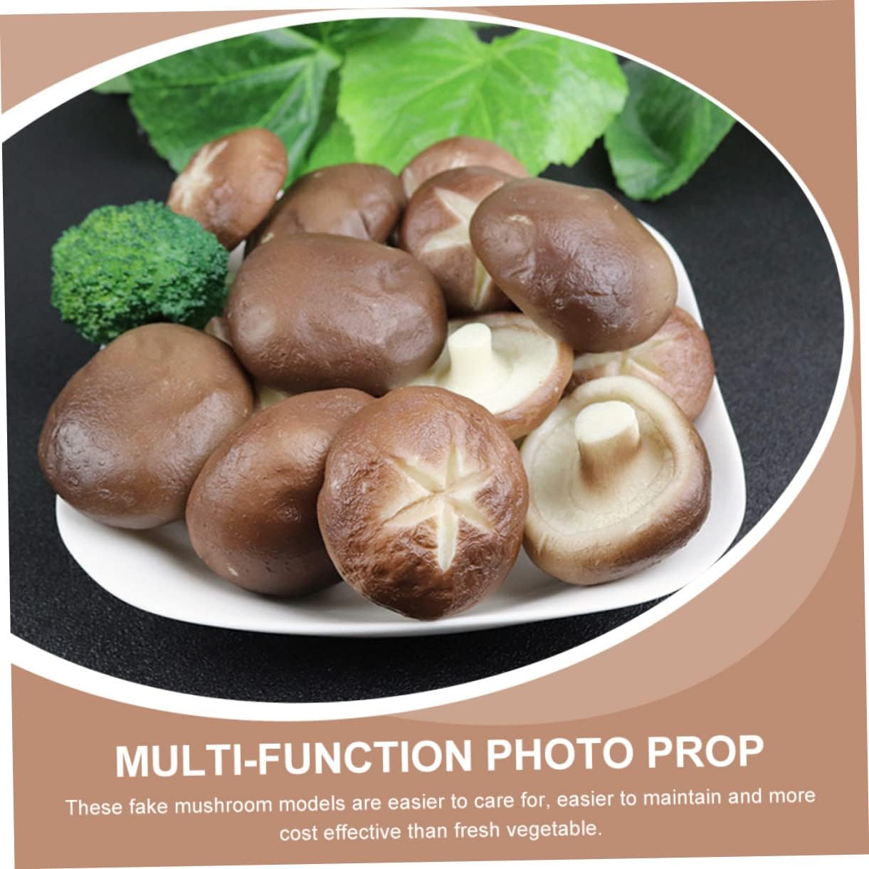 Valiclude 6Pcs Decorative Fake Mushroom Models for Photography