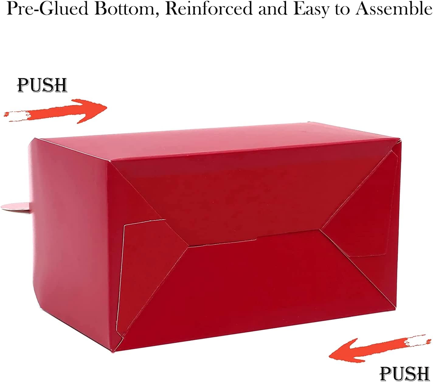 Oletx 12Pcs Dark Red Gable Gift Boxes
