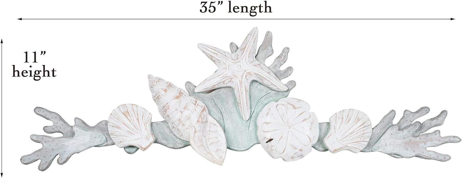 TI Design Coastal Shell Wall Sculpture