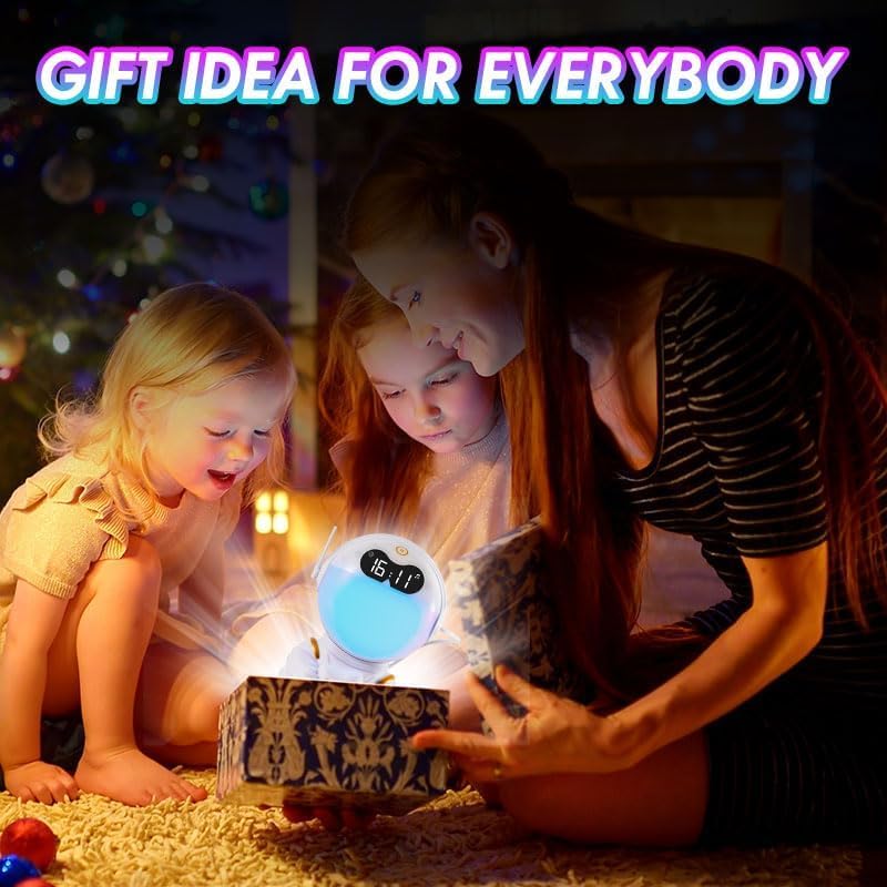 Astronaut Kids Sunrise Alarm Clock with Bluetooth Speaker