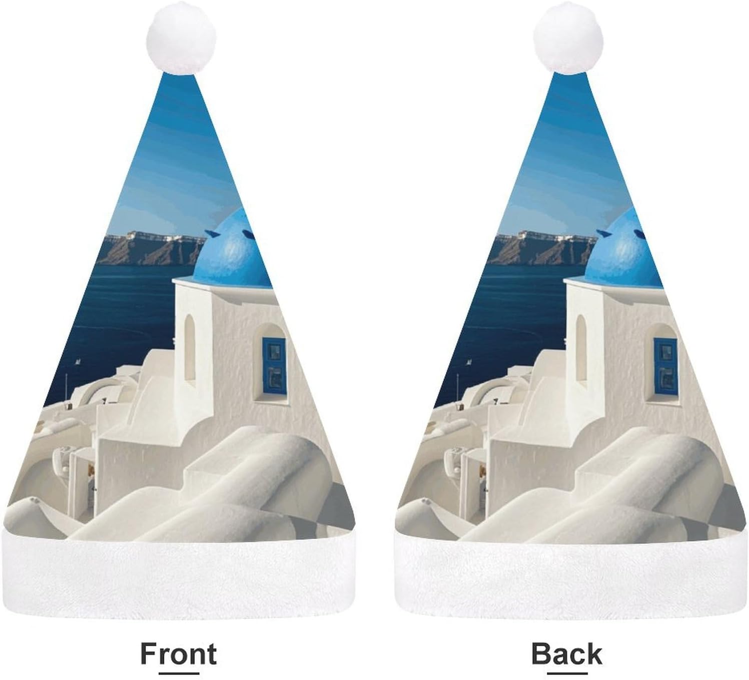 Santa Hat with Sea View Design for Christmas Party