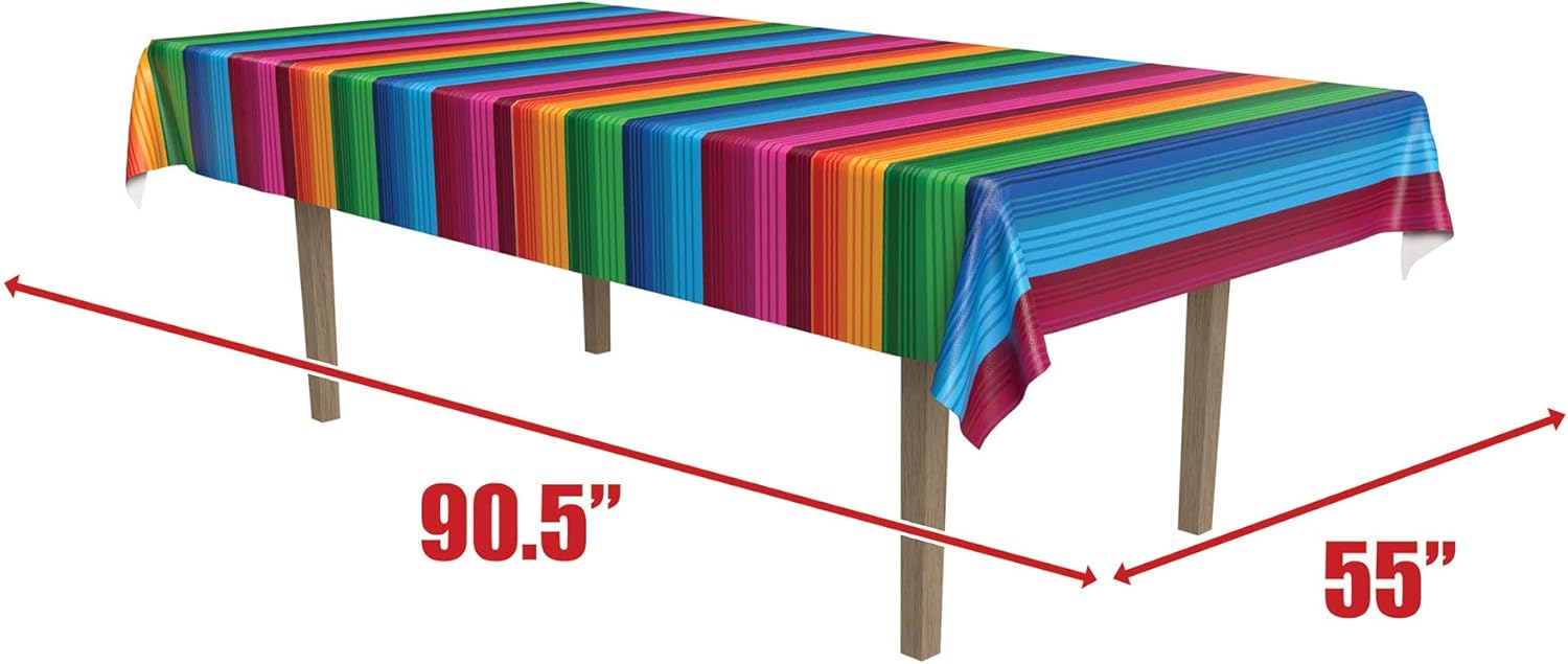 Beistle Fiesta Tablecover 55 x 905 Polyester Rectangular
