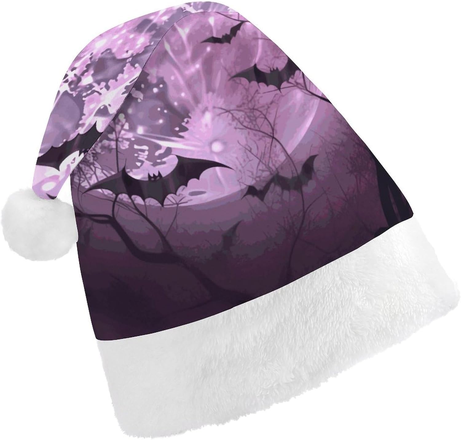 Christmas Santa Hat for Adults with Elastic Fit