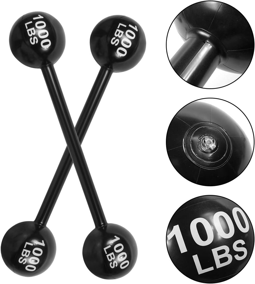 4PCS Giant Inflatable Dumbbell Barbell for Party Decorations