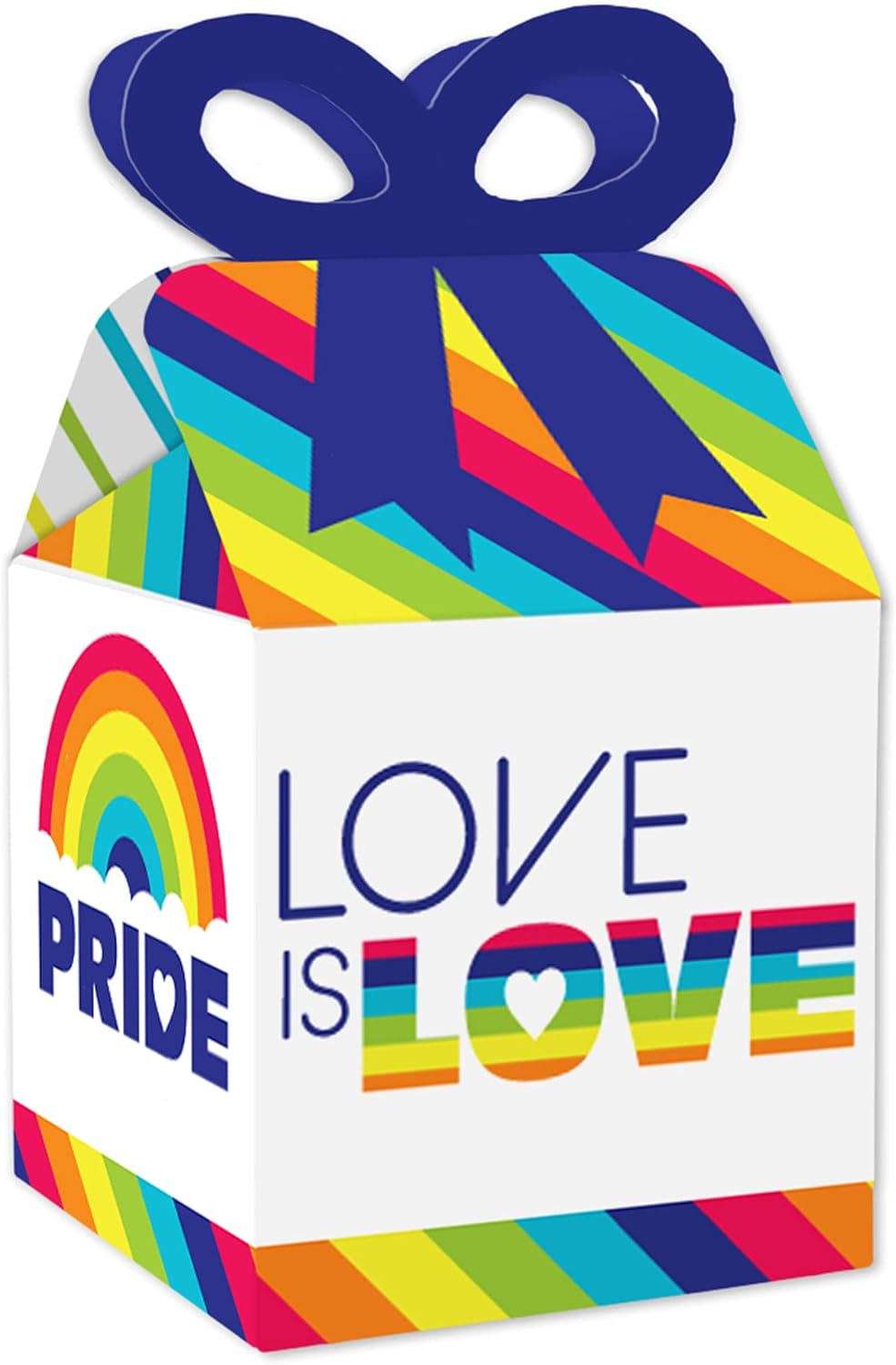Big Dot of Happiness Love is Love Bow Boxes Set of 12
