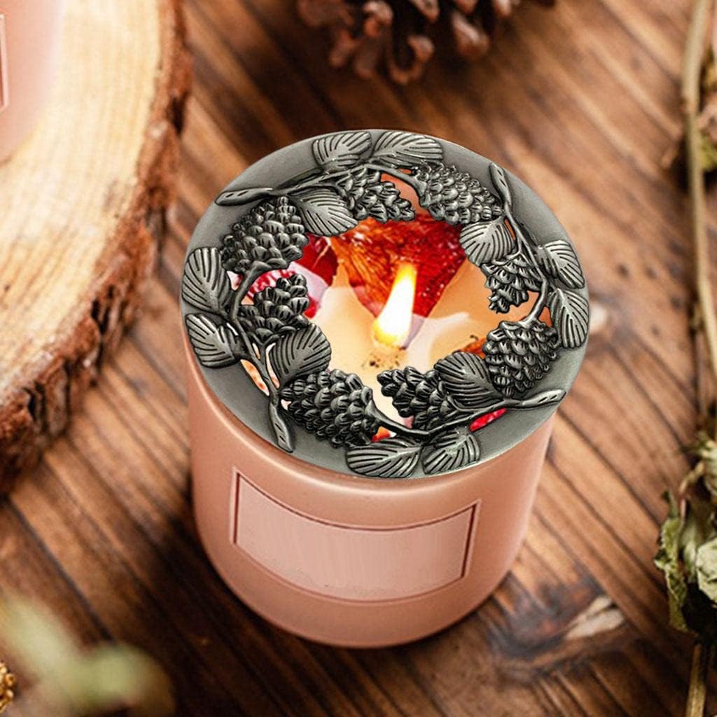 4X Premium Zinc Alloy Candle Lids and Sleeves