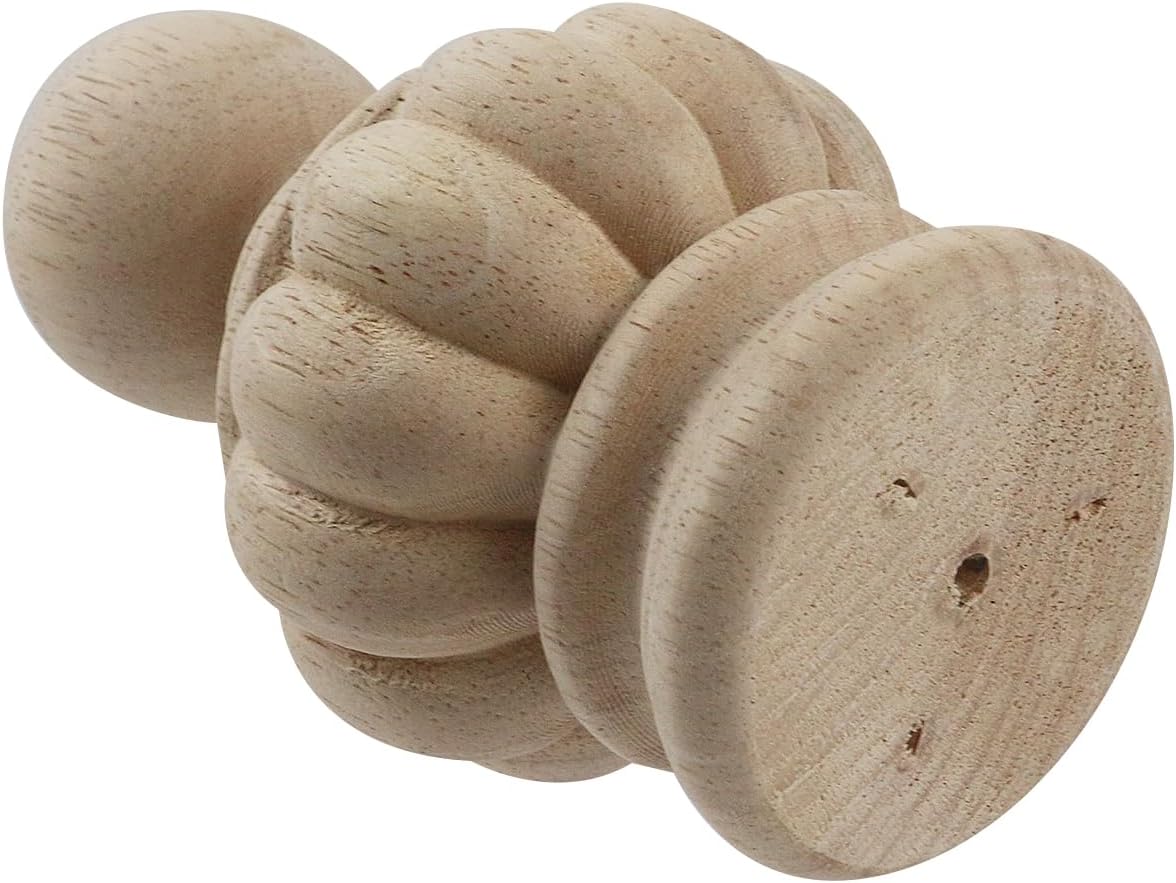 Chinflly Decorative Wood Finials Pack of 1