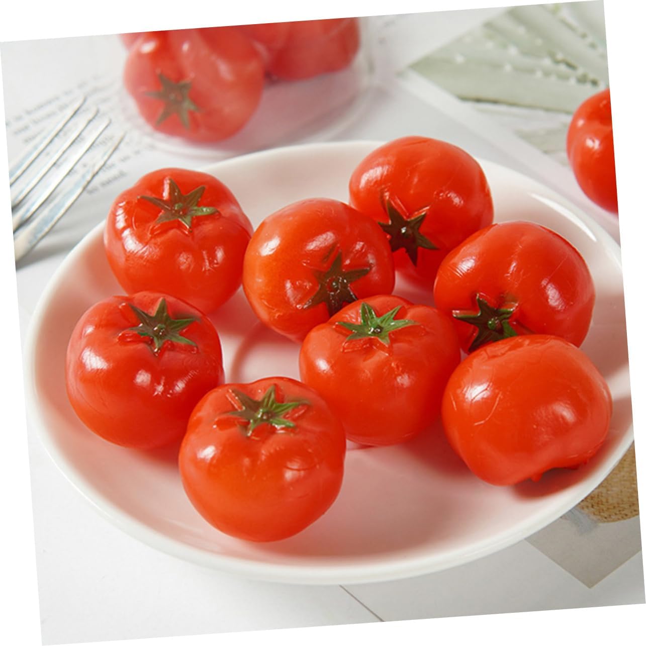 PRETYZOOM 6pcs Realistic Artificial Tomato Props