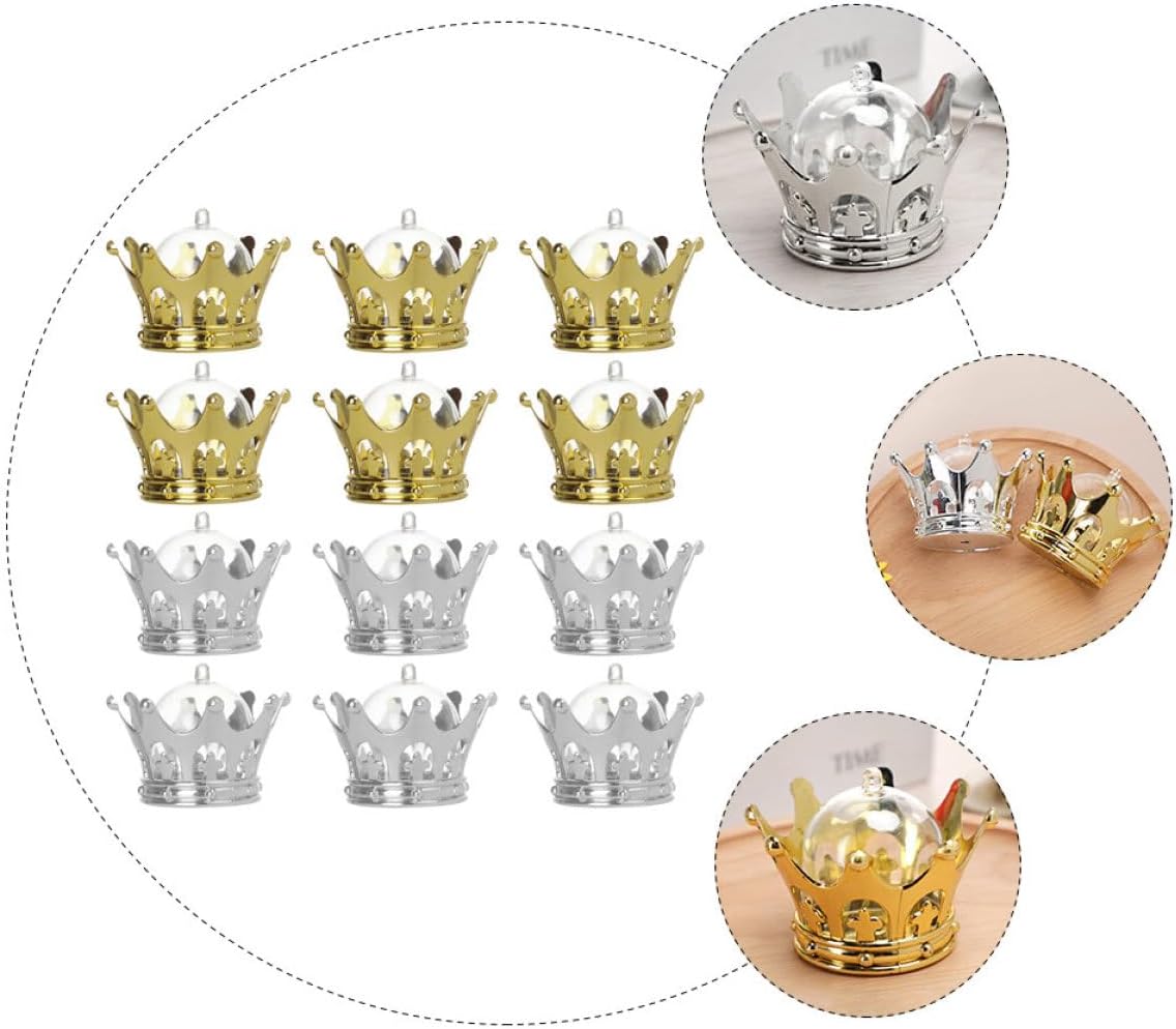 GLEAVI 12 Pcs Shaped Fillable Candy Boxes Dome Elegant Wedding Party Favors