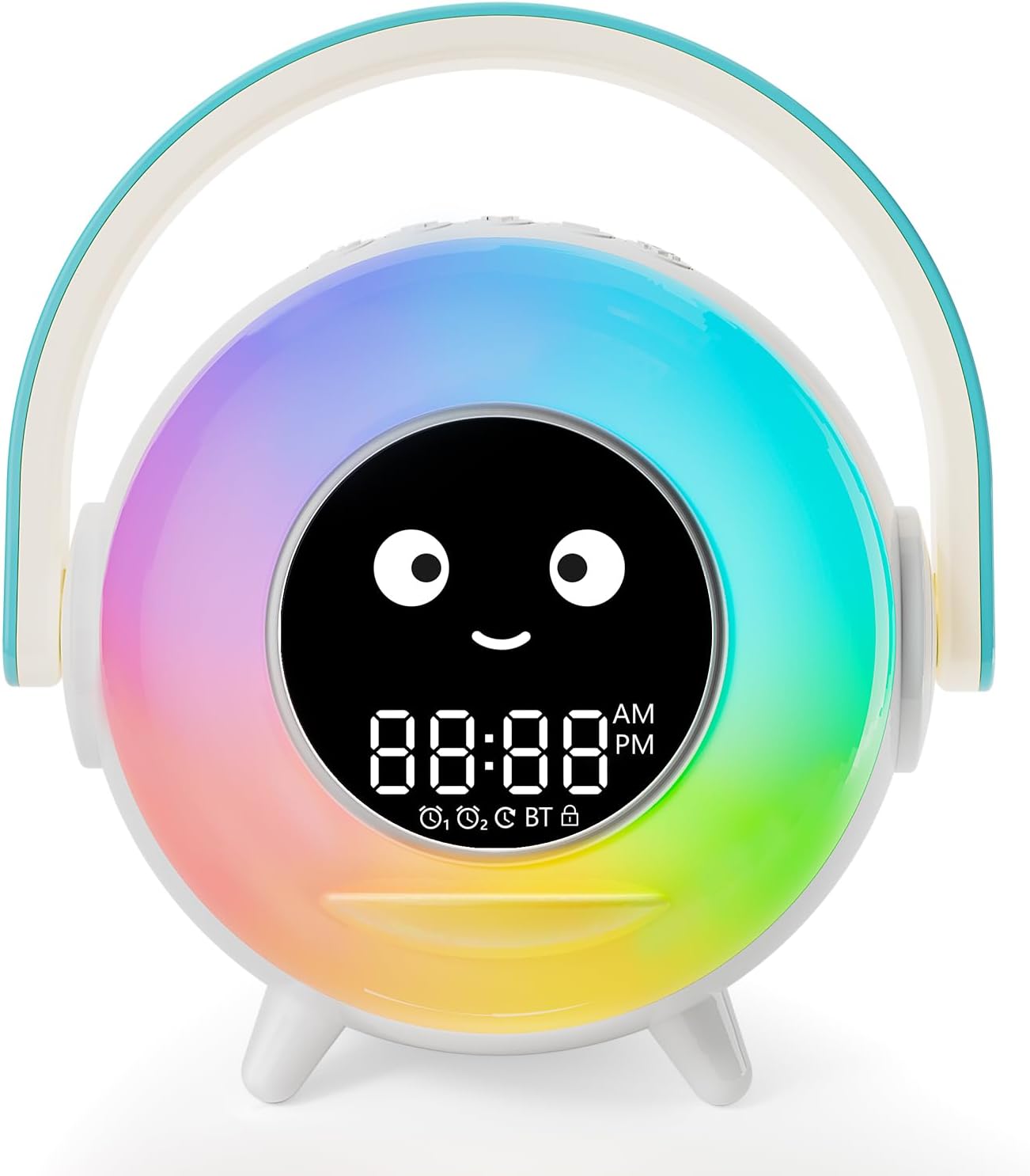 LOVME Kids Alarm Clock with Night Light and Sleep Sounds