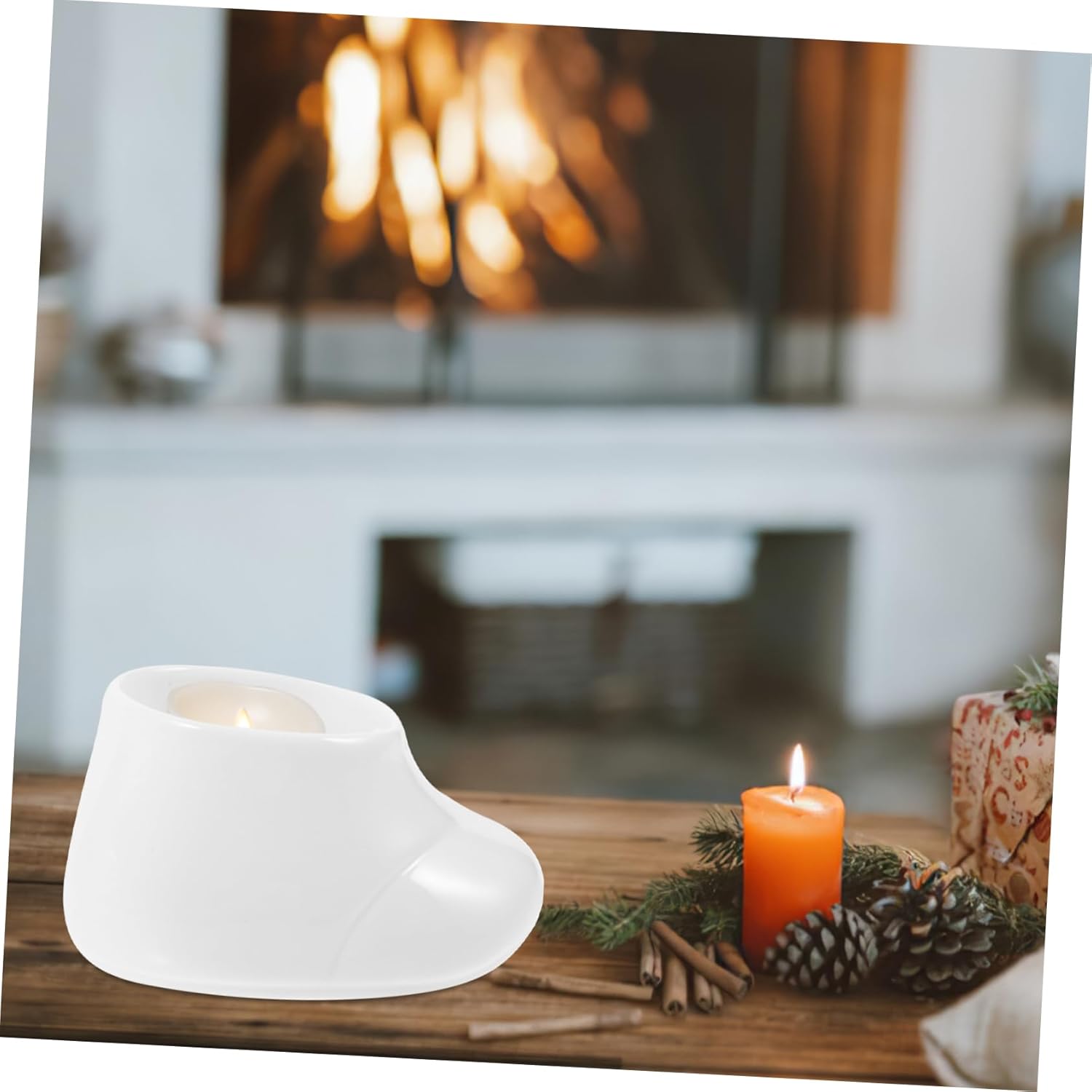 Stobaza Christmas Candle Holder Boots Shaped Ornament