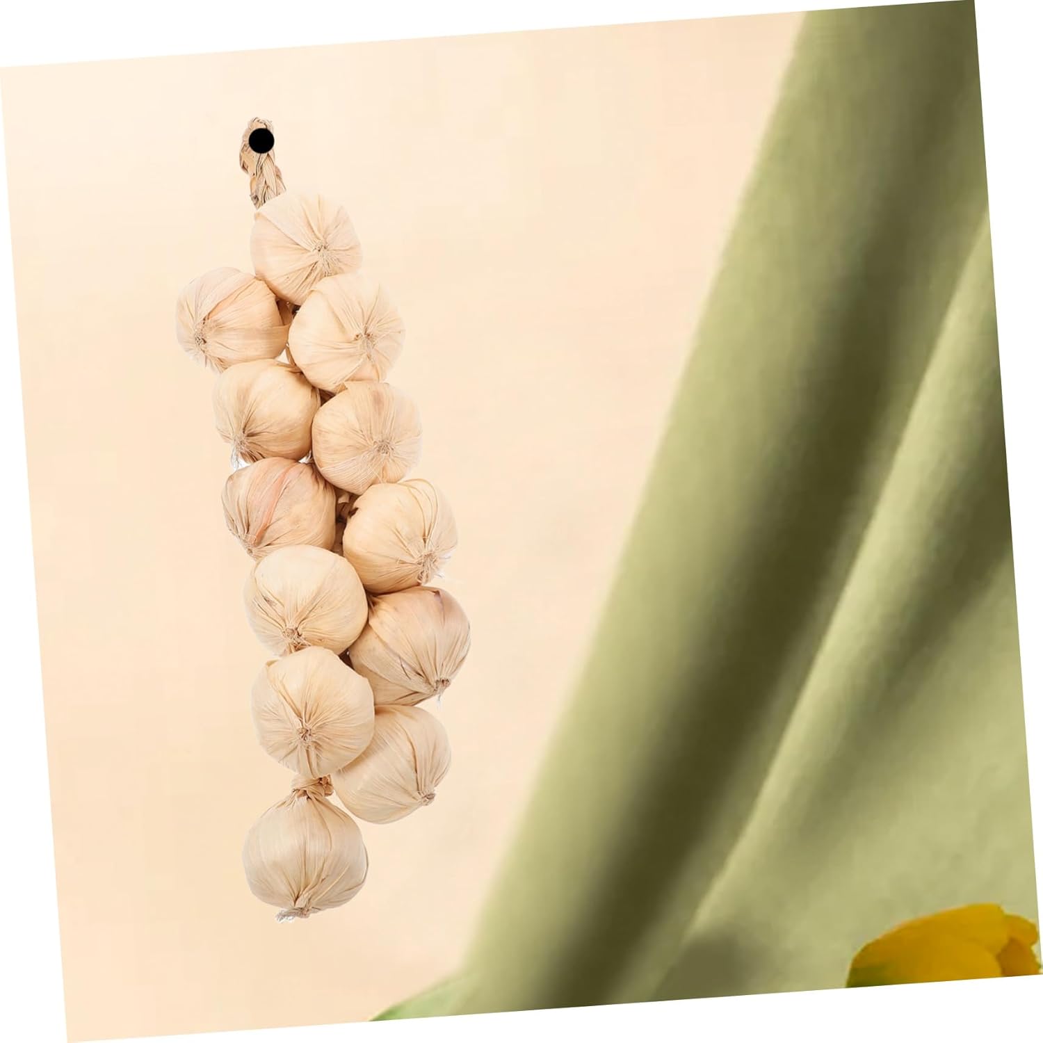 SOLUSTRE Lifelike Fake Garlic String Decor