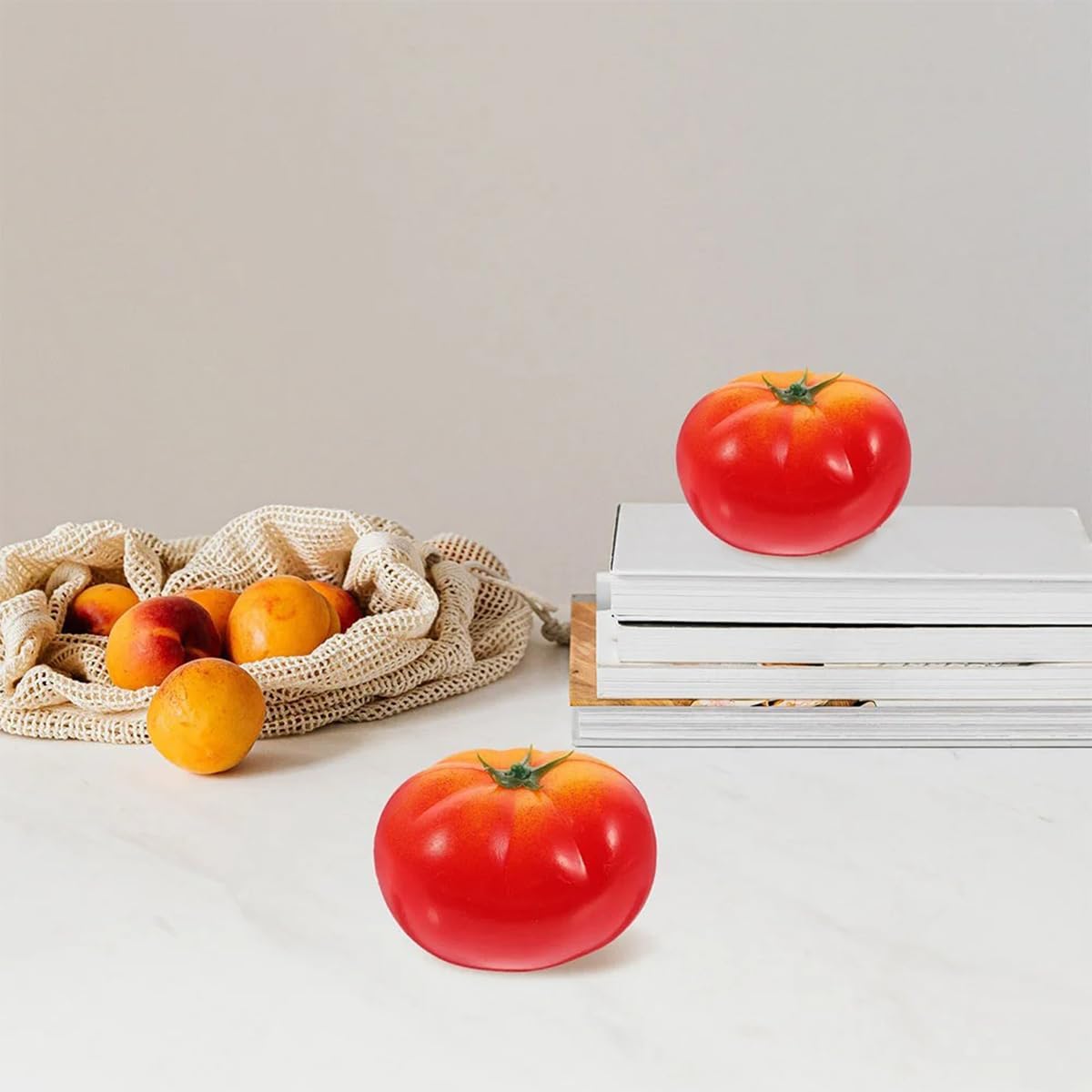 6pcs Foam Tomato Artificial Vegetable Home Decor Photo Prop