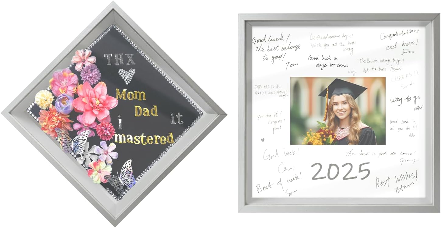 Elegant 12x12 Shadow Box Frame for Graduation and Family Memories