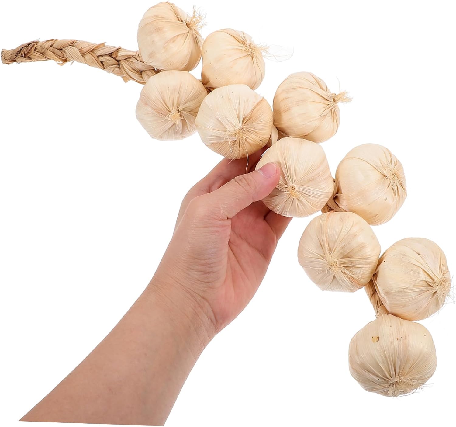 3Pcs Lifelike Fake Garlic Strings for Home and Photography Props