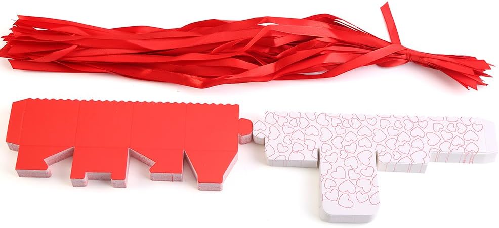 50Pcs Red Candy Boxes for Party Favors and Gifts