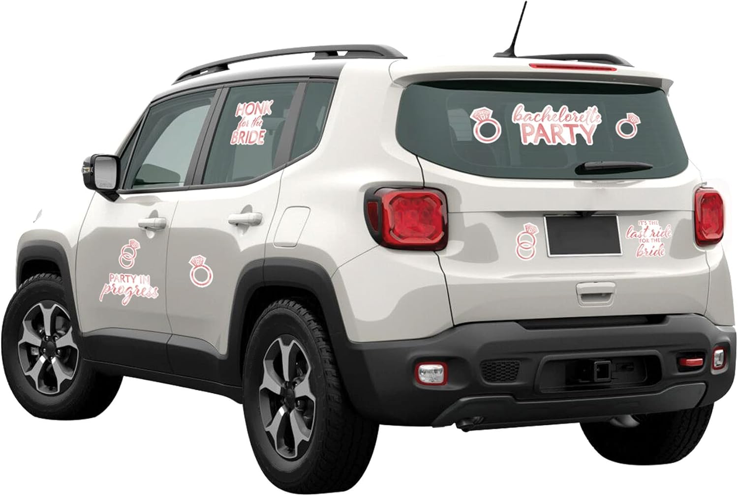 Beistle 9 Piece Bachelorette Car Decorations Vinyl Clings