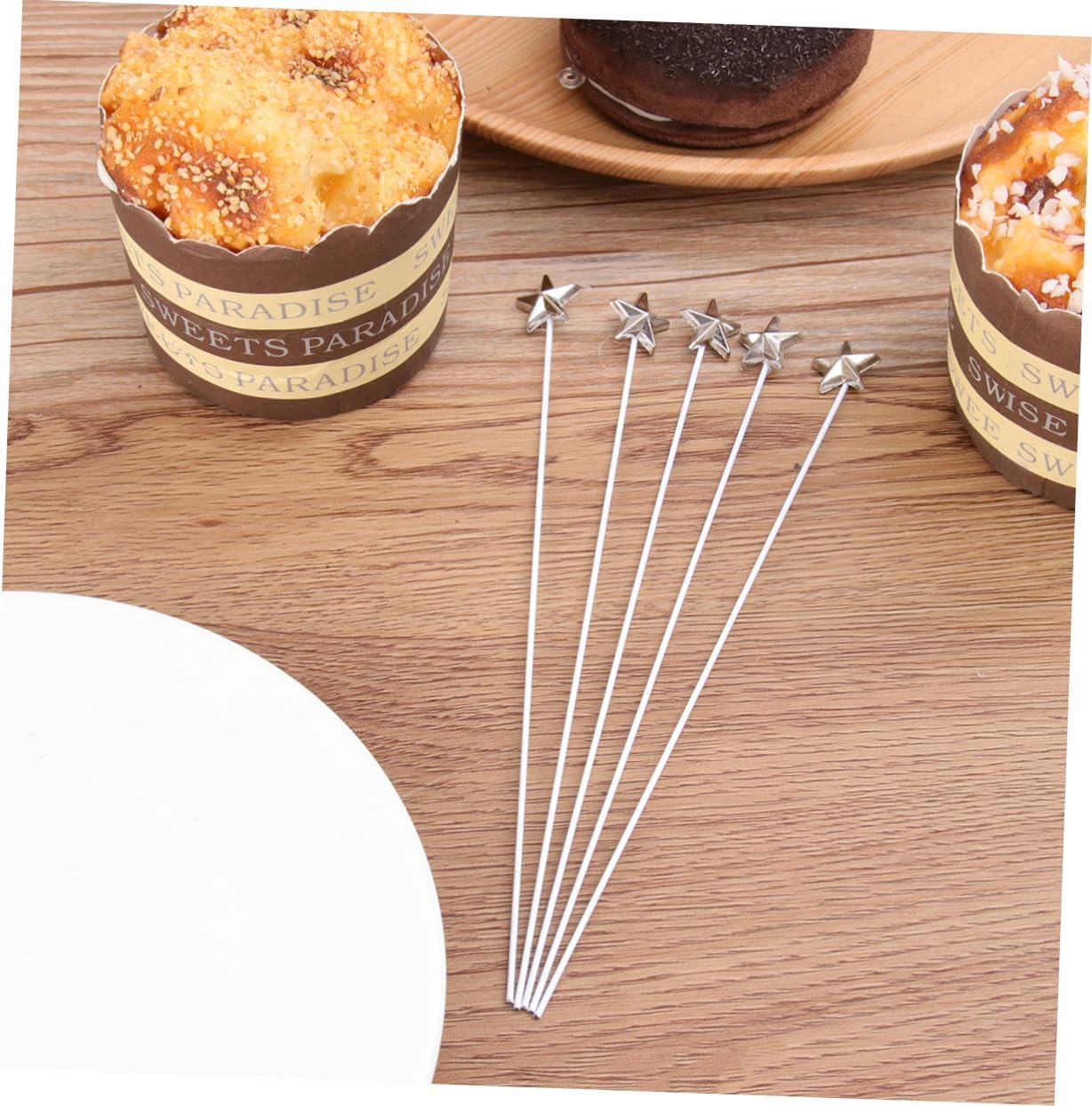 ABOOFAN Star Cake Topper Set 50 Pcs Birthday Decorations