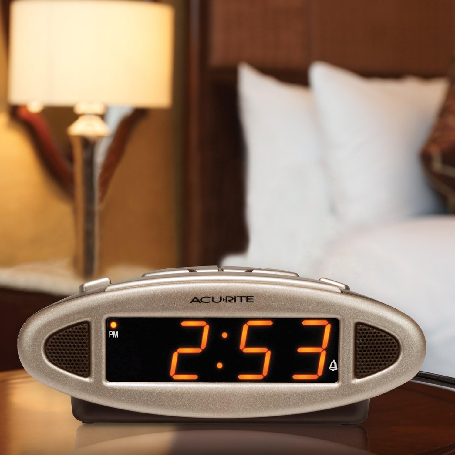 AcuRite 13027A Digital Alarm Clock Black