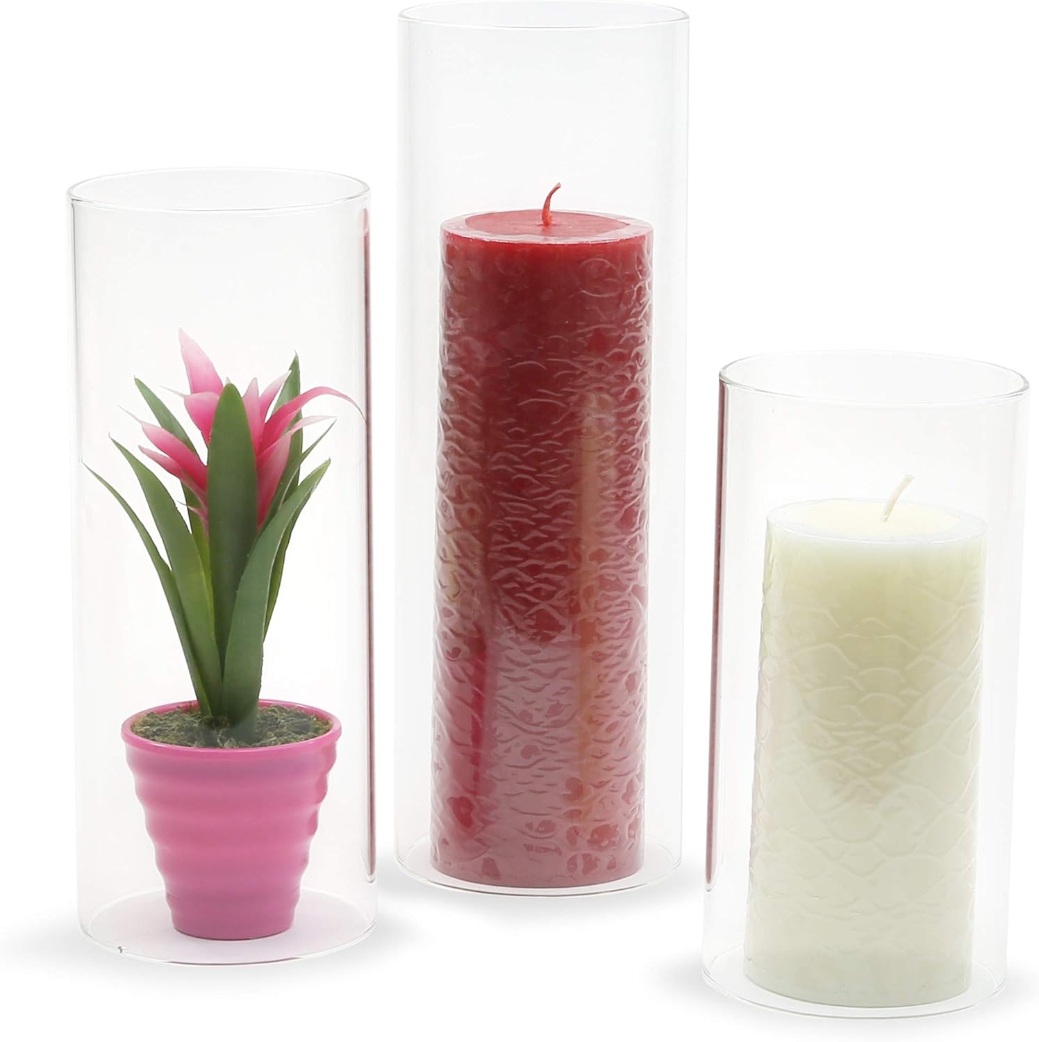 WGVI Hurricane Candle Holder Sleeve 4 Inch Wide 6 Inch Tall