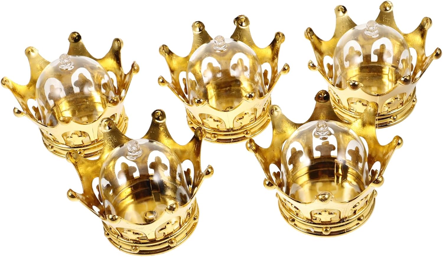 12pcs Electroplated Gold Silver Candy Box Princess Party Favor Wedding Favors