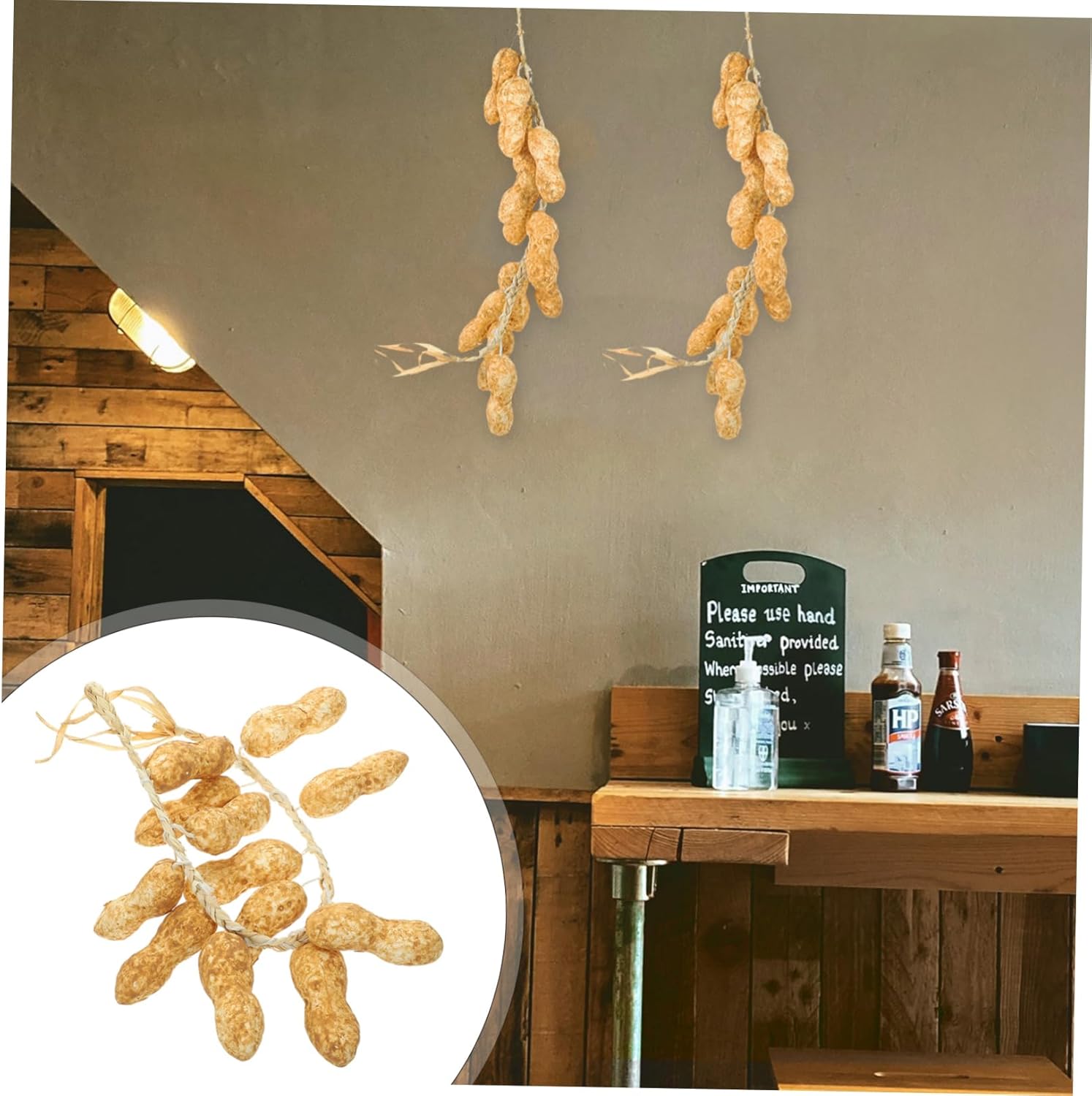 5pcs Hanging Peanut String Decor for Home Kitchen Party