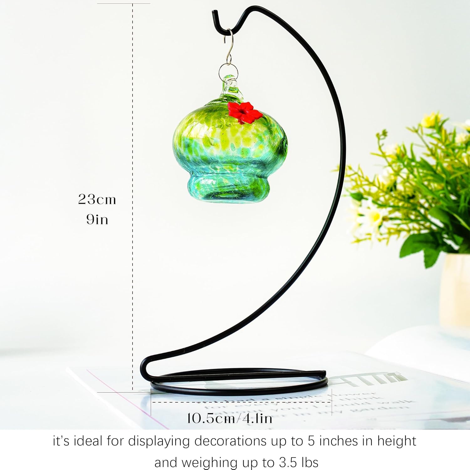 HD Hyaline Dora 5-Pack Black Ornament Display Stands
