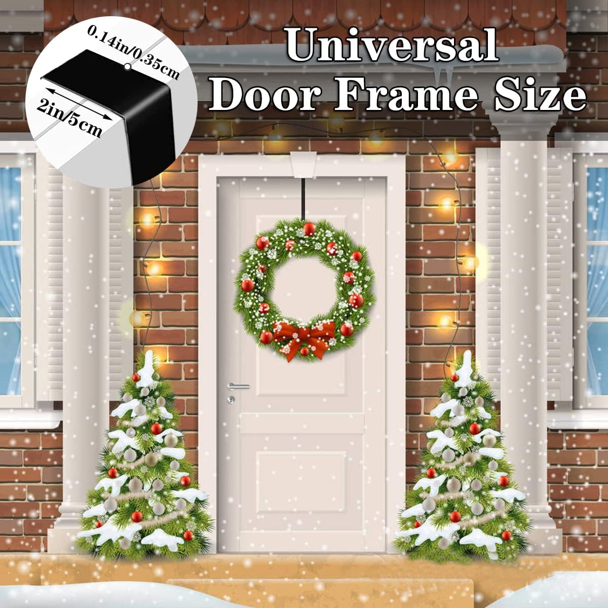 Osgow 15 Inch Wreath Hanger Steel 20lb Heavy Duty
