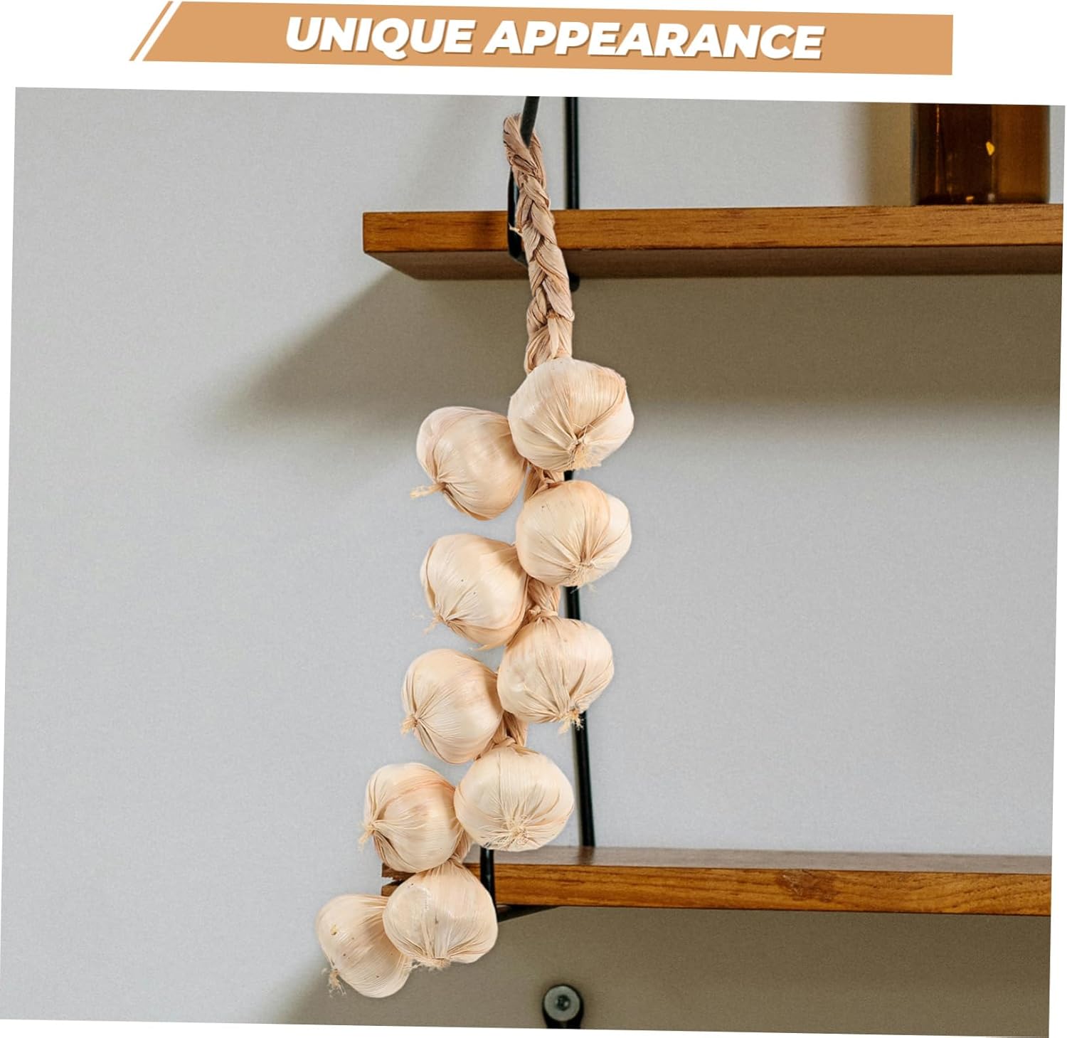 Cabilock 3Pcs Artificial Garlic Strings Hanging Decor