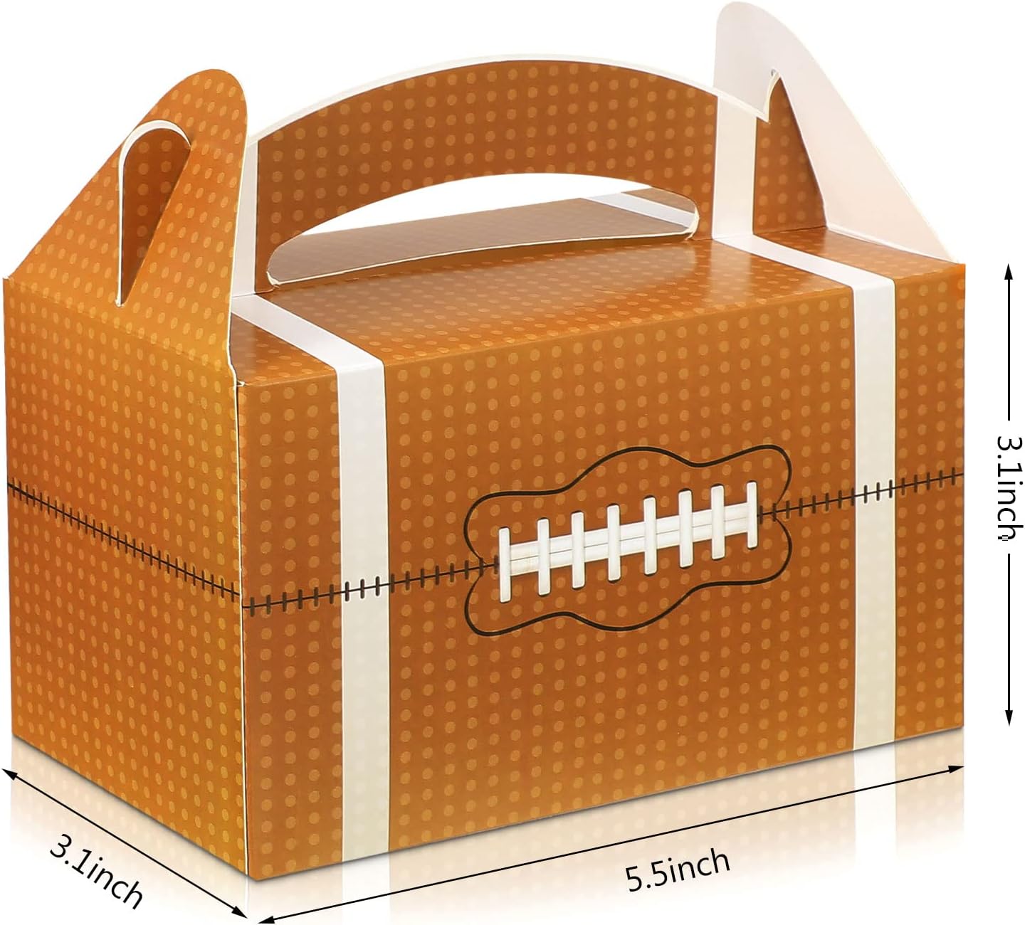 Zhehao 42 Pcs Football Treat Boxes with Handle