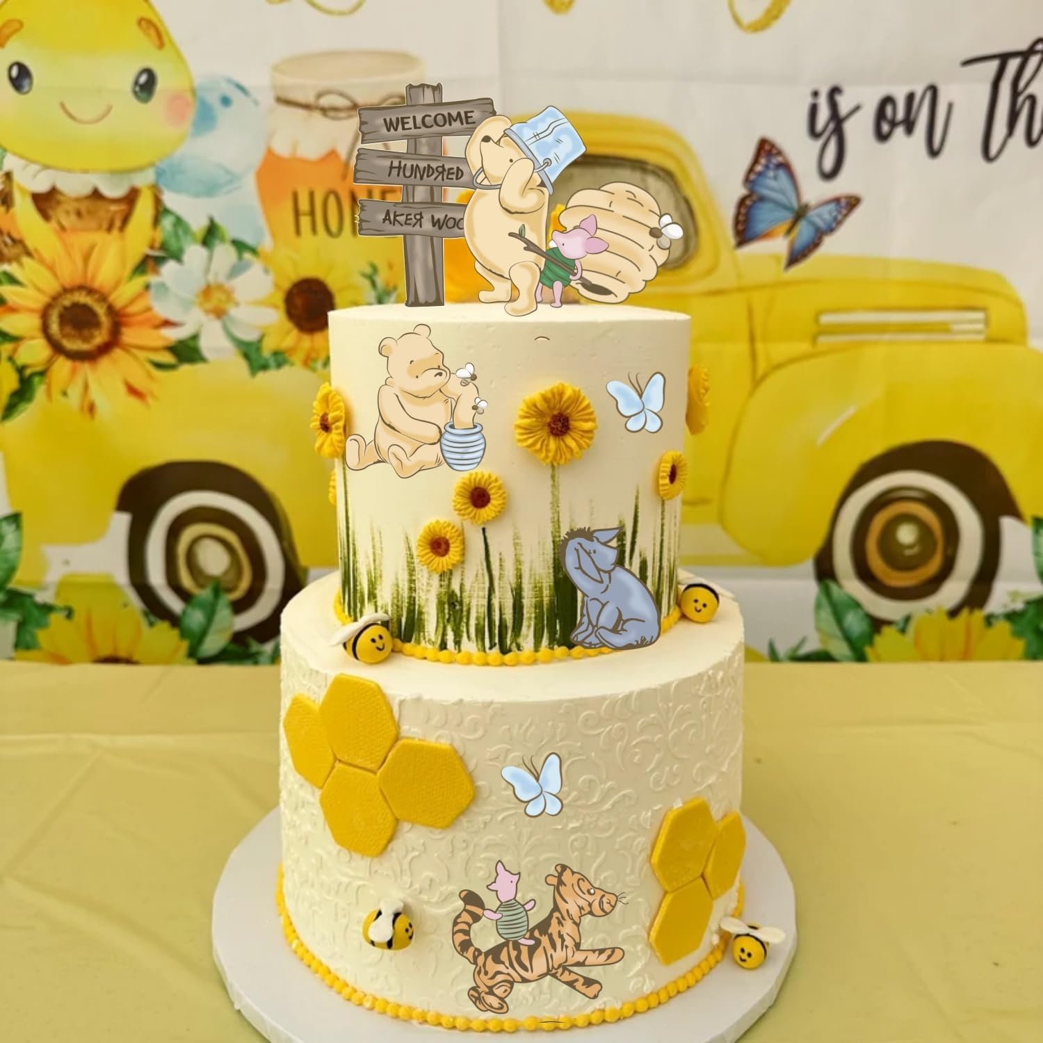 Winnie The Pooh Cake Topper Kit 12PCS