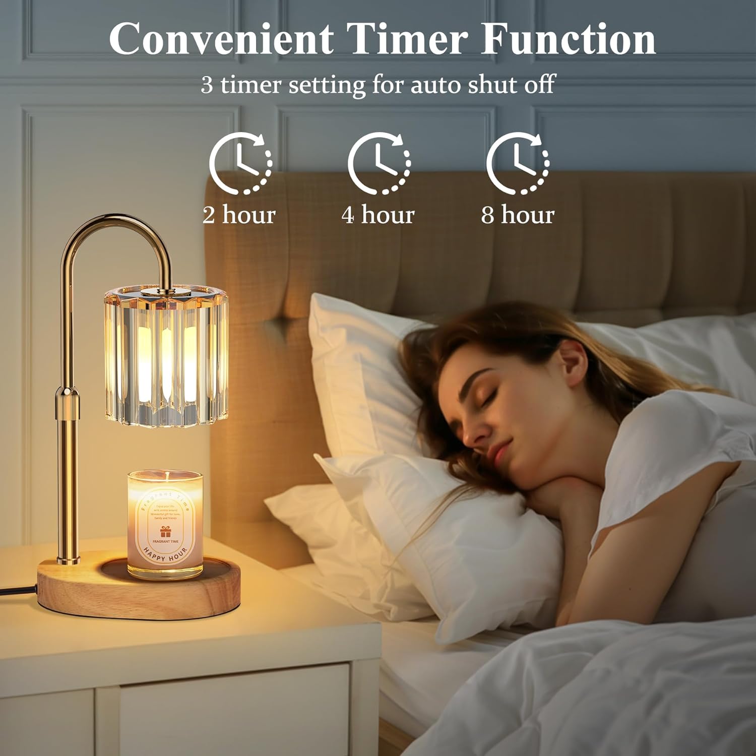 Lukasa Candle Warmer Lamp with Timer and Dimmer