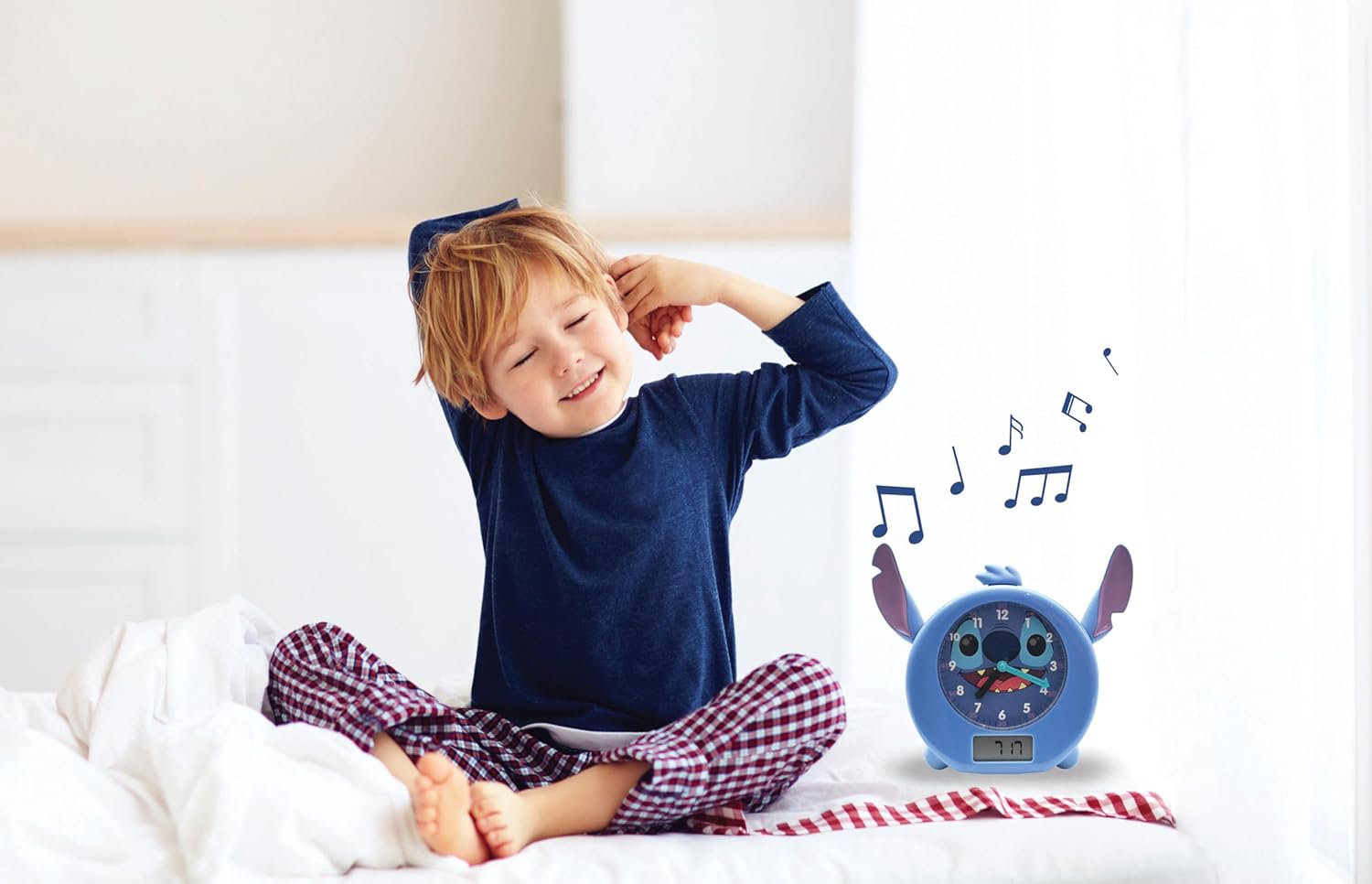 LEXiBOOK Disney Stitch Sleep Companion Clock