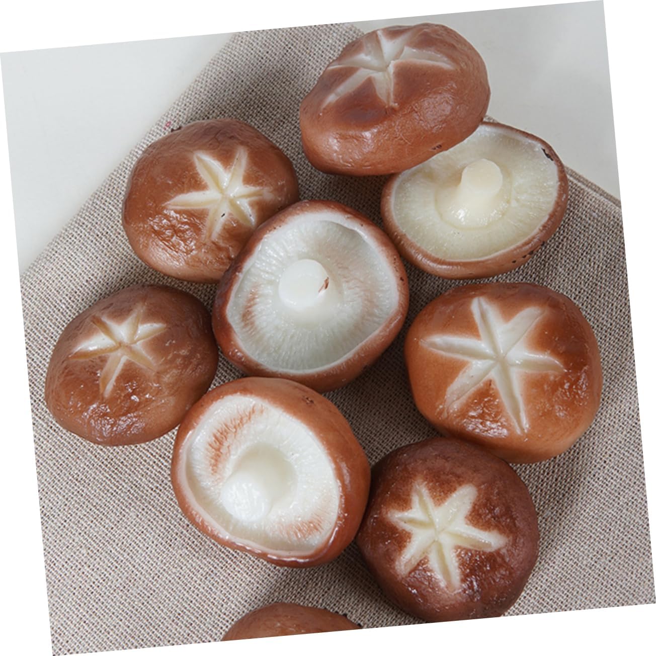 5pcs Realistic Shiitake Mushroom Photo Prop