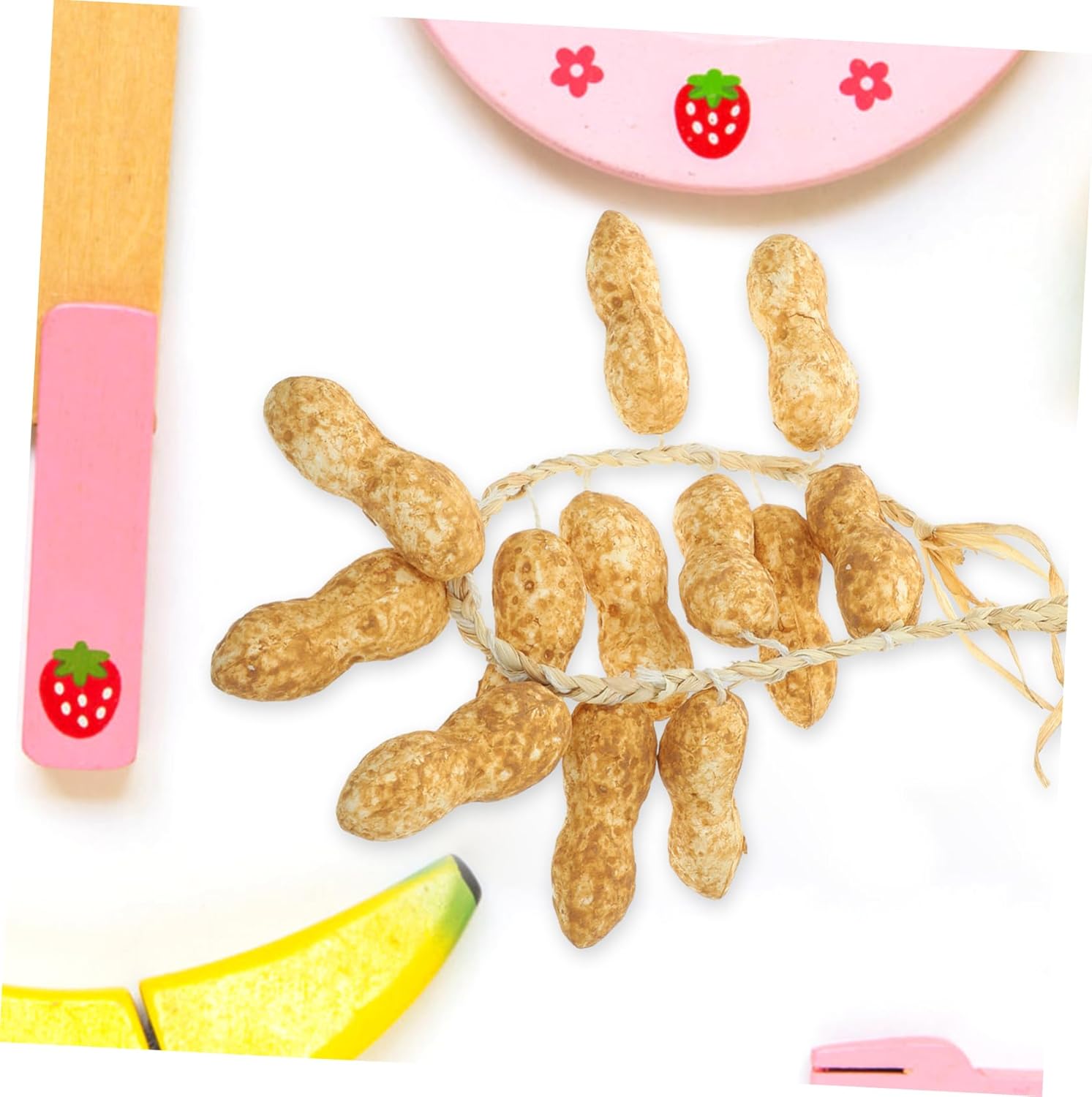 GLEAVI 5Pcs Realistic Hanging Peanut Decor String Props