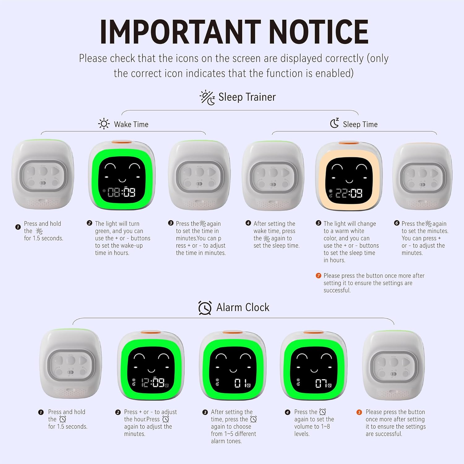 OK to Wake Alarm Clock for Kids and Toddlers