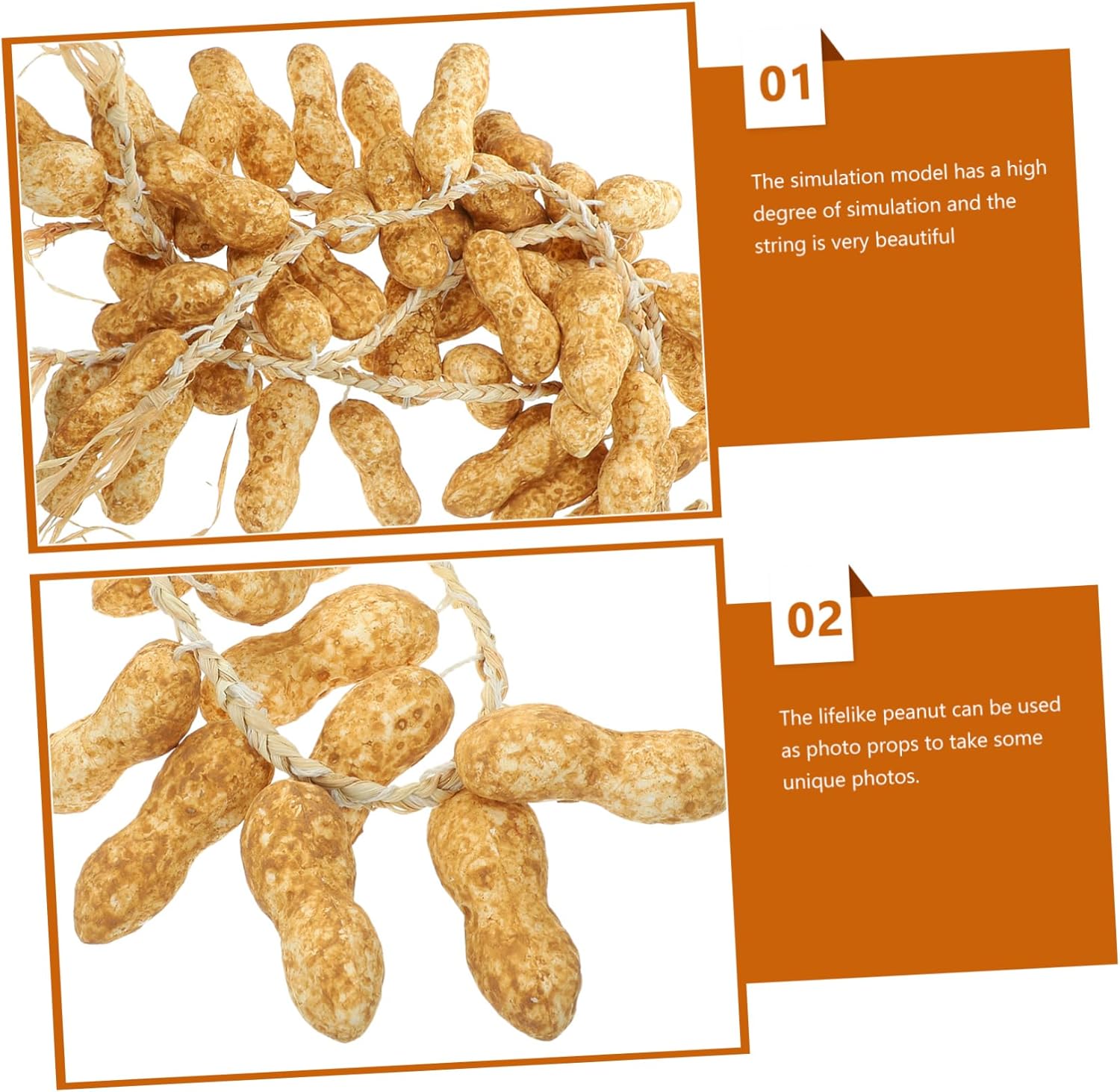 Realistic Simulated Peanut String Hanging Decor Prop 5pcs