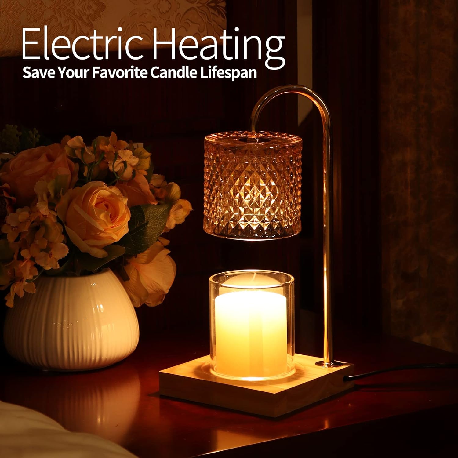 TigQiang Candle Warmer Lamp with Timer and Dimmer