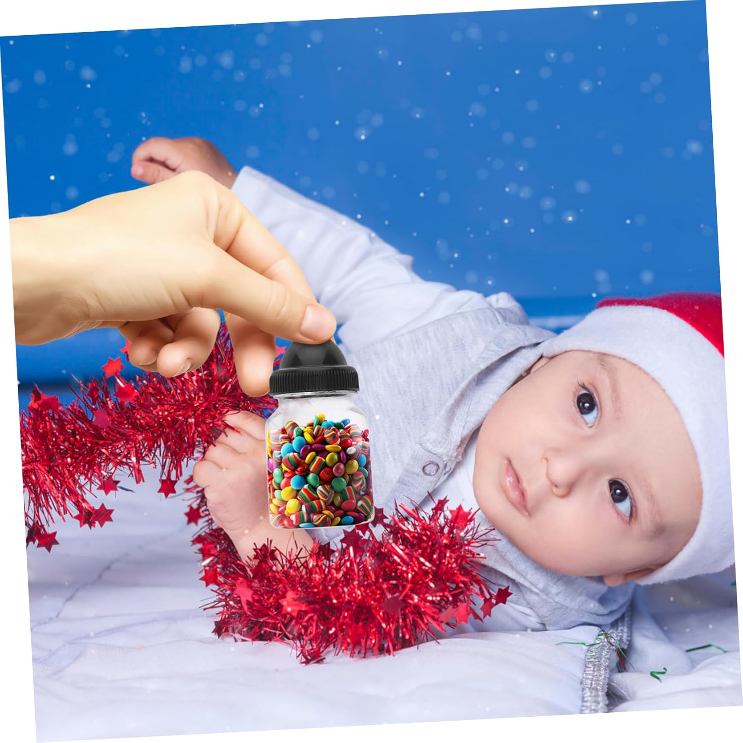 12pcs Transparent Bottle Candy Boxes for Parties and Celebrations
