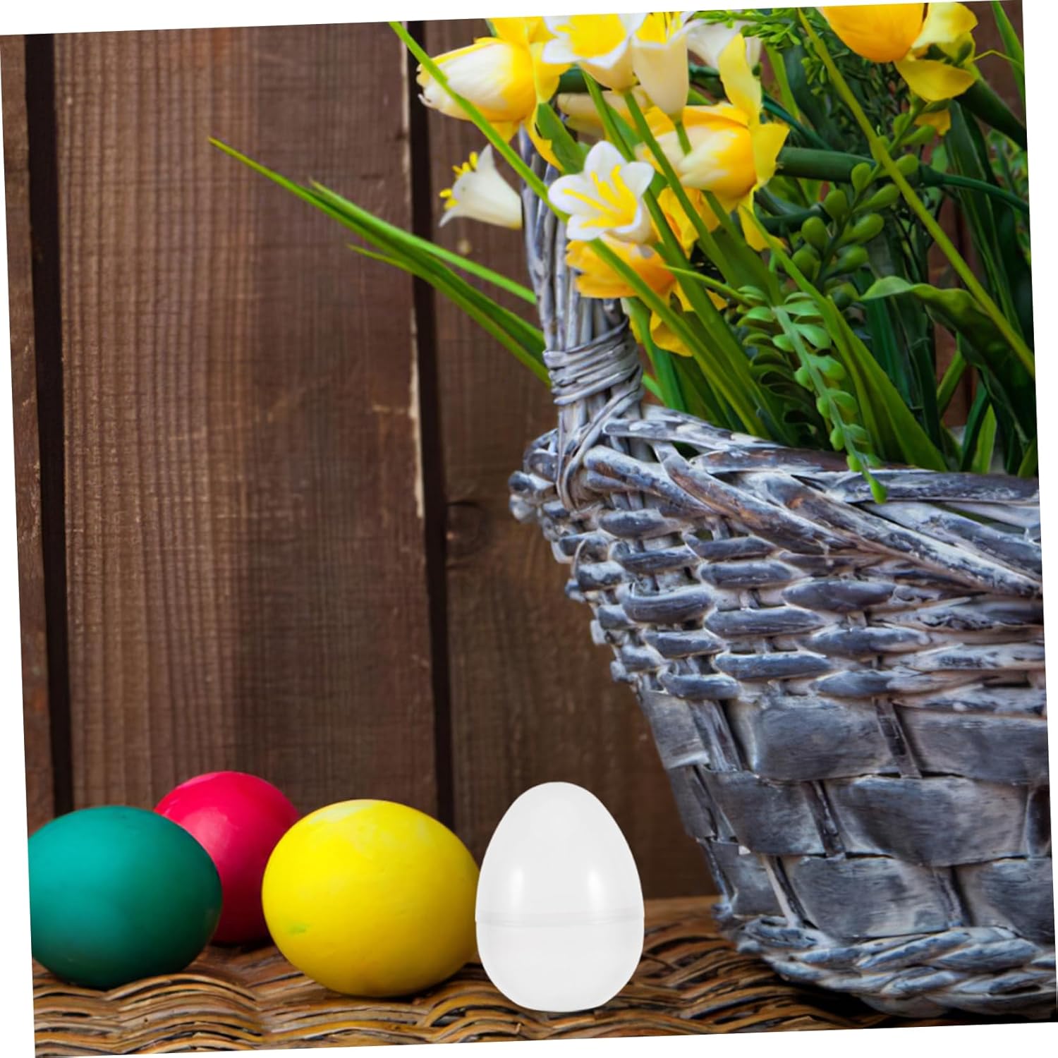 6Pcs Plastic Easter Eggs Fillable Candy Boxes