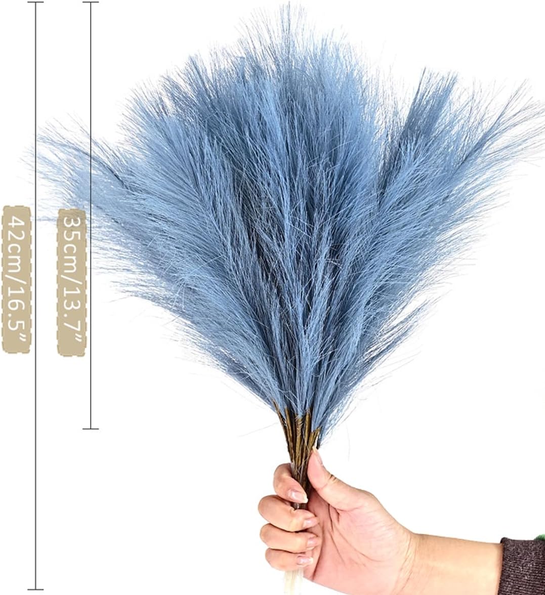 Zhiheng 20 Pack Artificial Pampas Grass Ivory